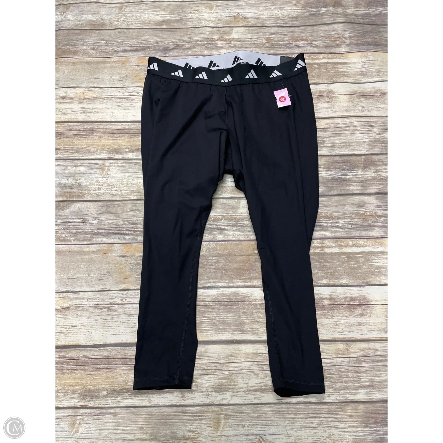 Athletic Leggings By Adidas In Black, Size: 3x