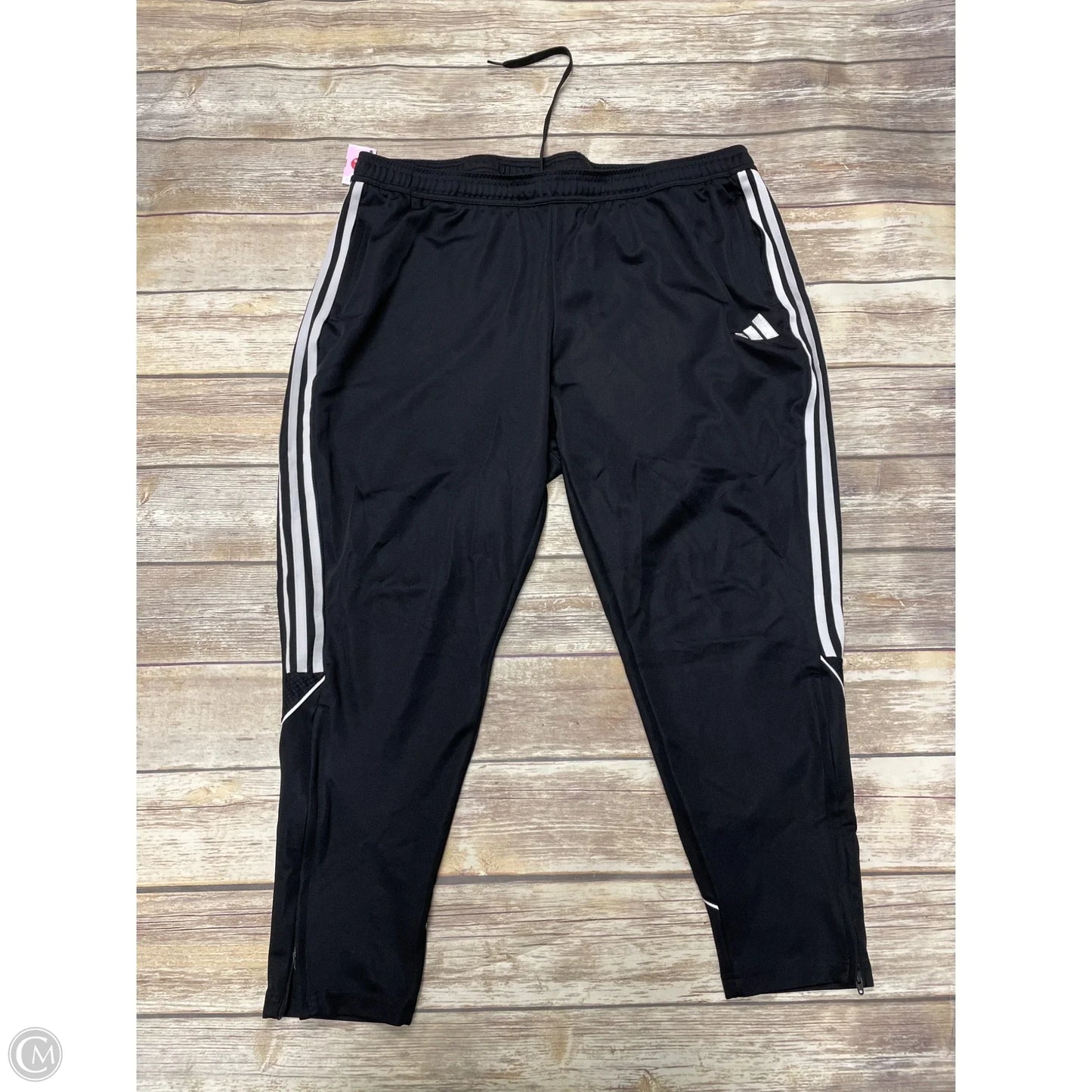 Athletic Pants By Adidas In Black, Size: 3x