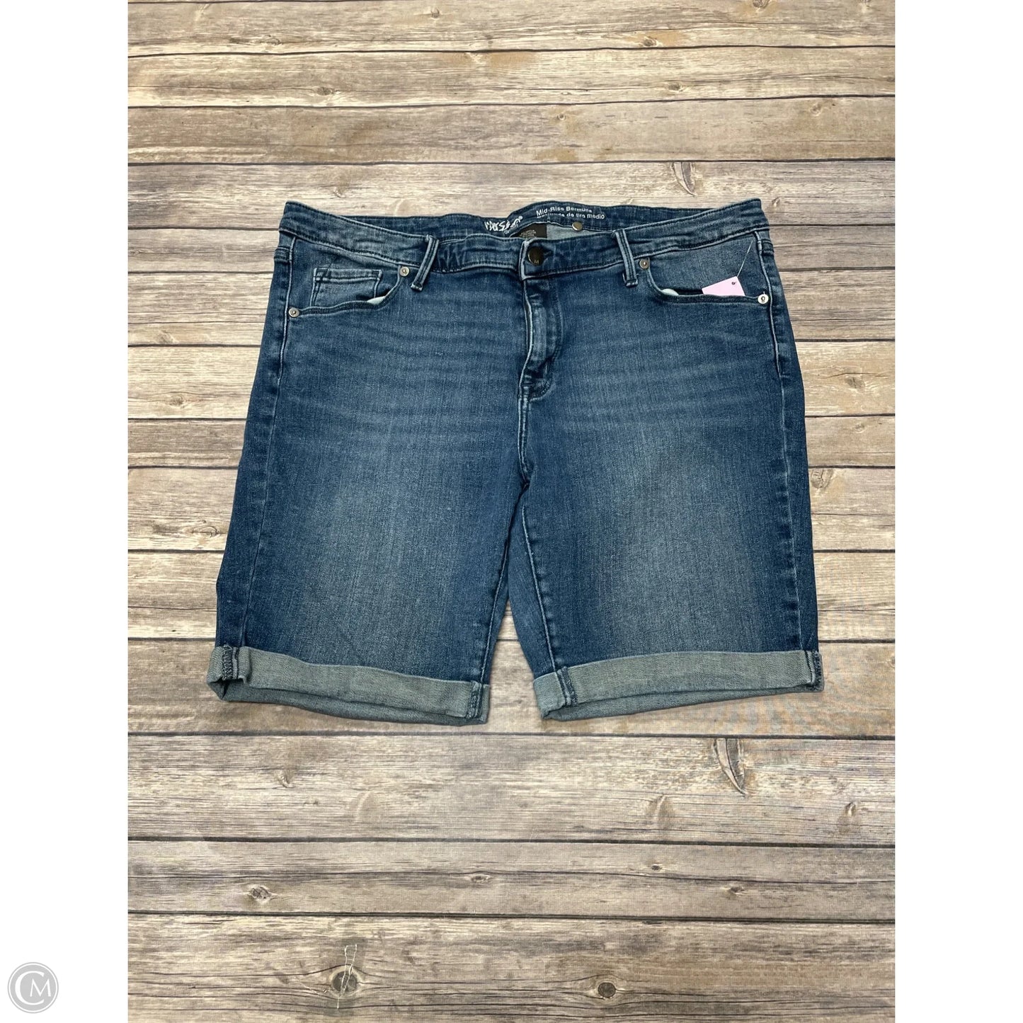 Shorts By Mossimo In Blue Denim, Size: 18