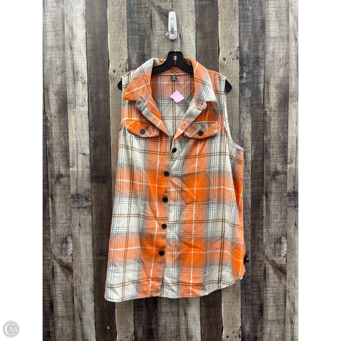 Vest Other By Shein In Plaid Pattern, Size: 3x