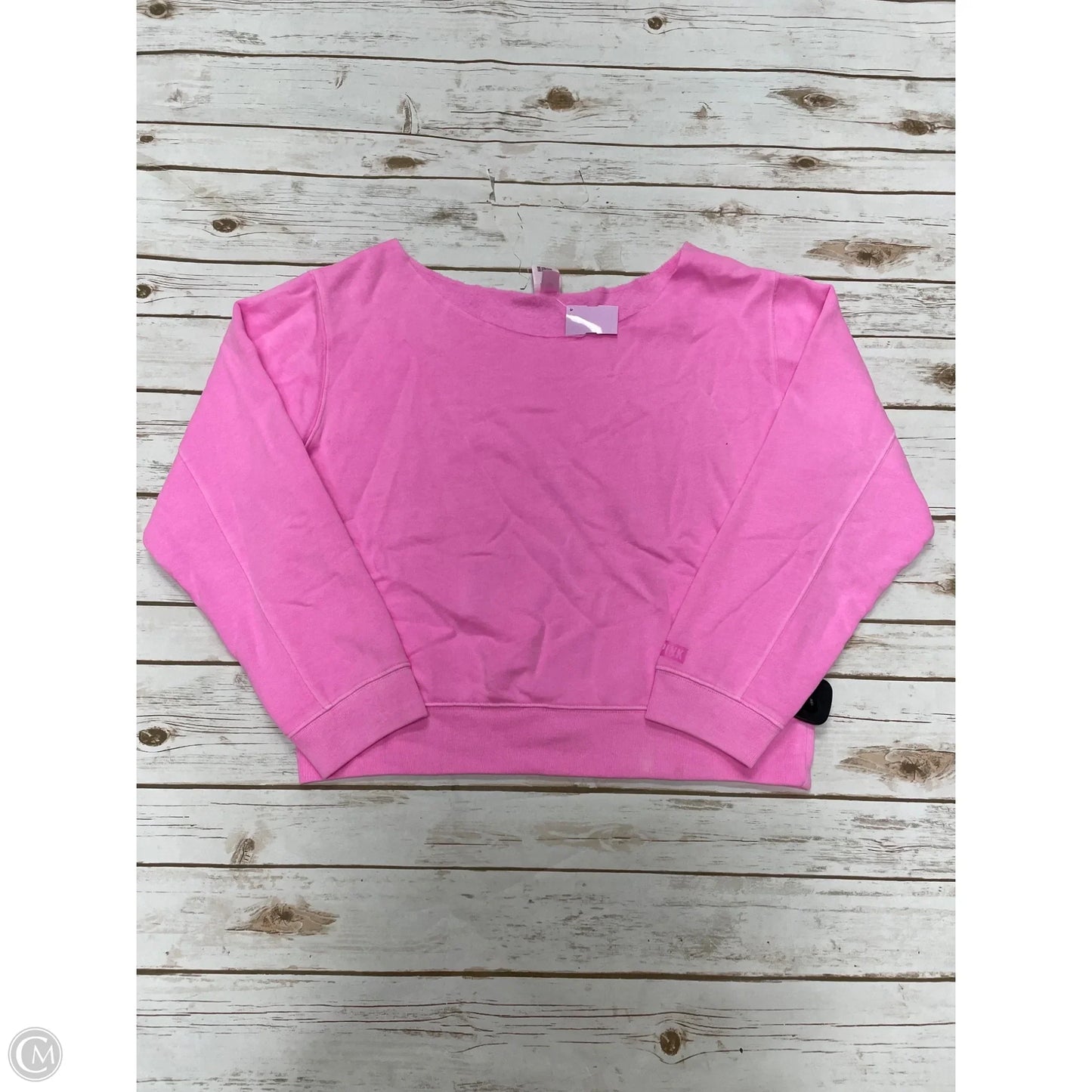Sweatshirt Crewneck By Pink In Pink, Size: Xl