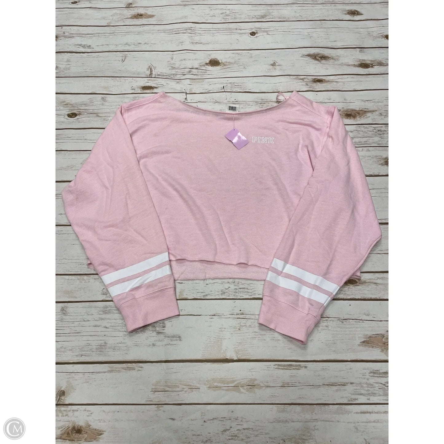 Sweatshirt Crewneck By Pink In Pink, Size: L