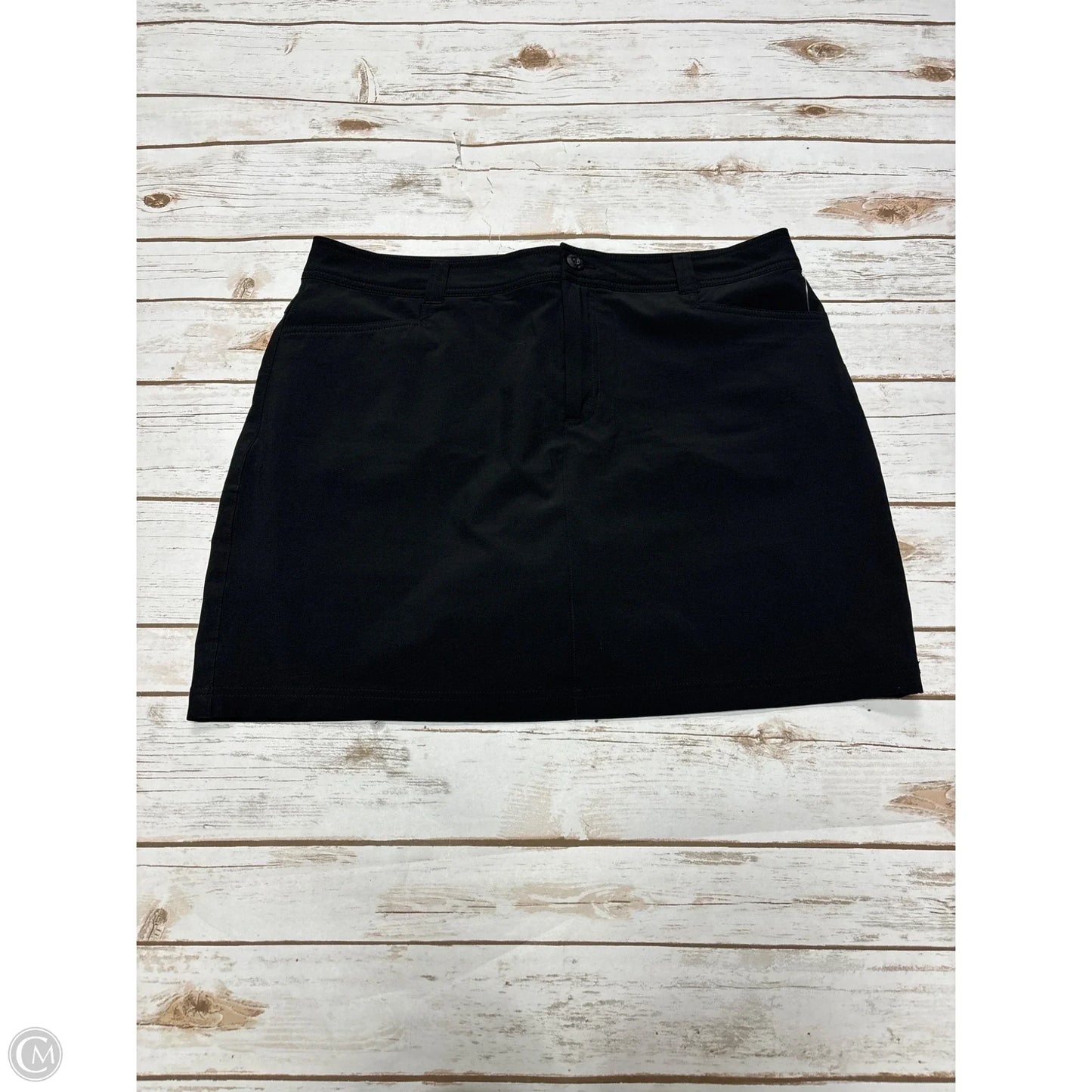 Athletic Skort By Eddie Bauer In Black, Size: L
