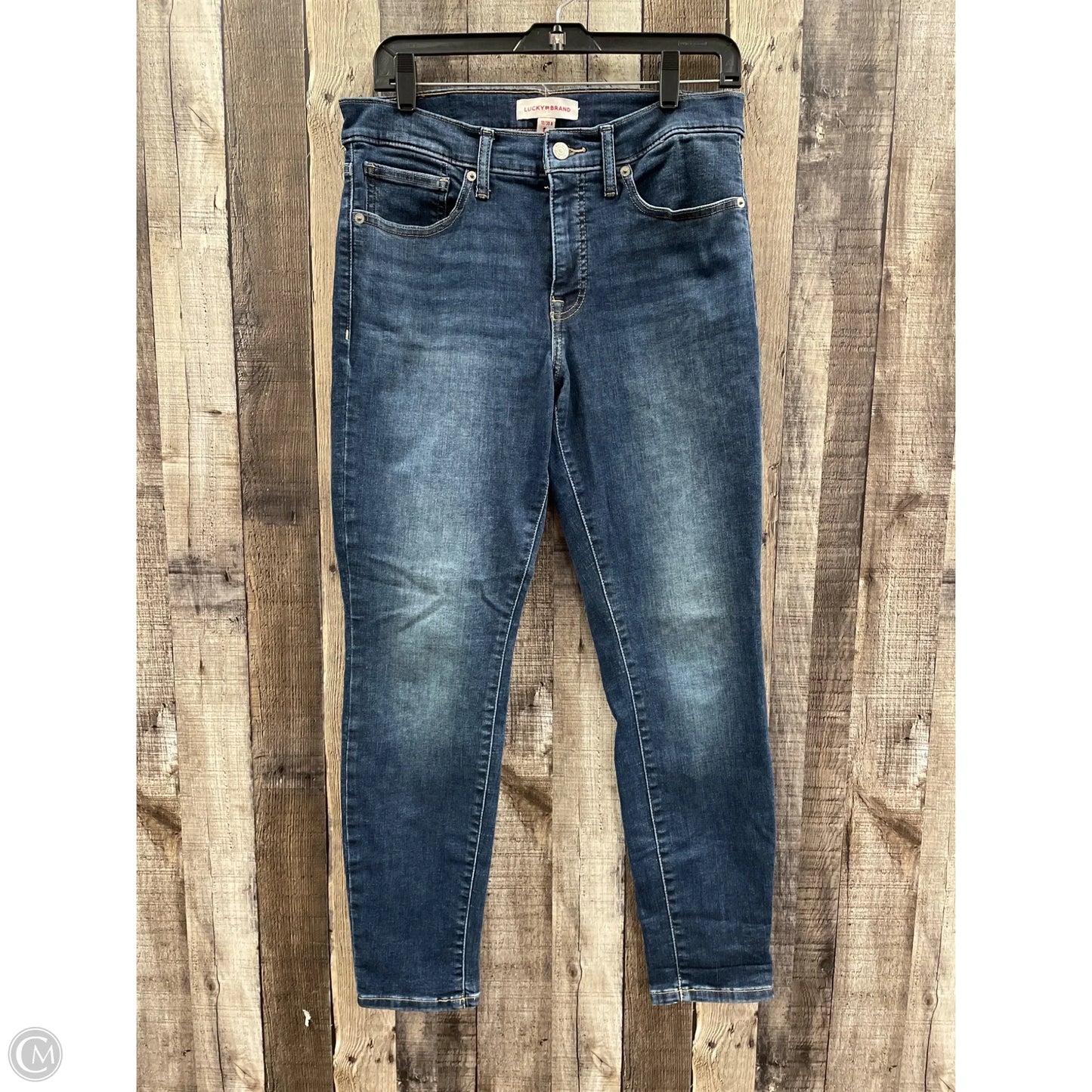 Jeans Skinny By Lucky Brand In Blue Denim, Size: 10