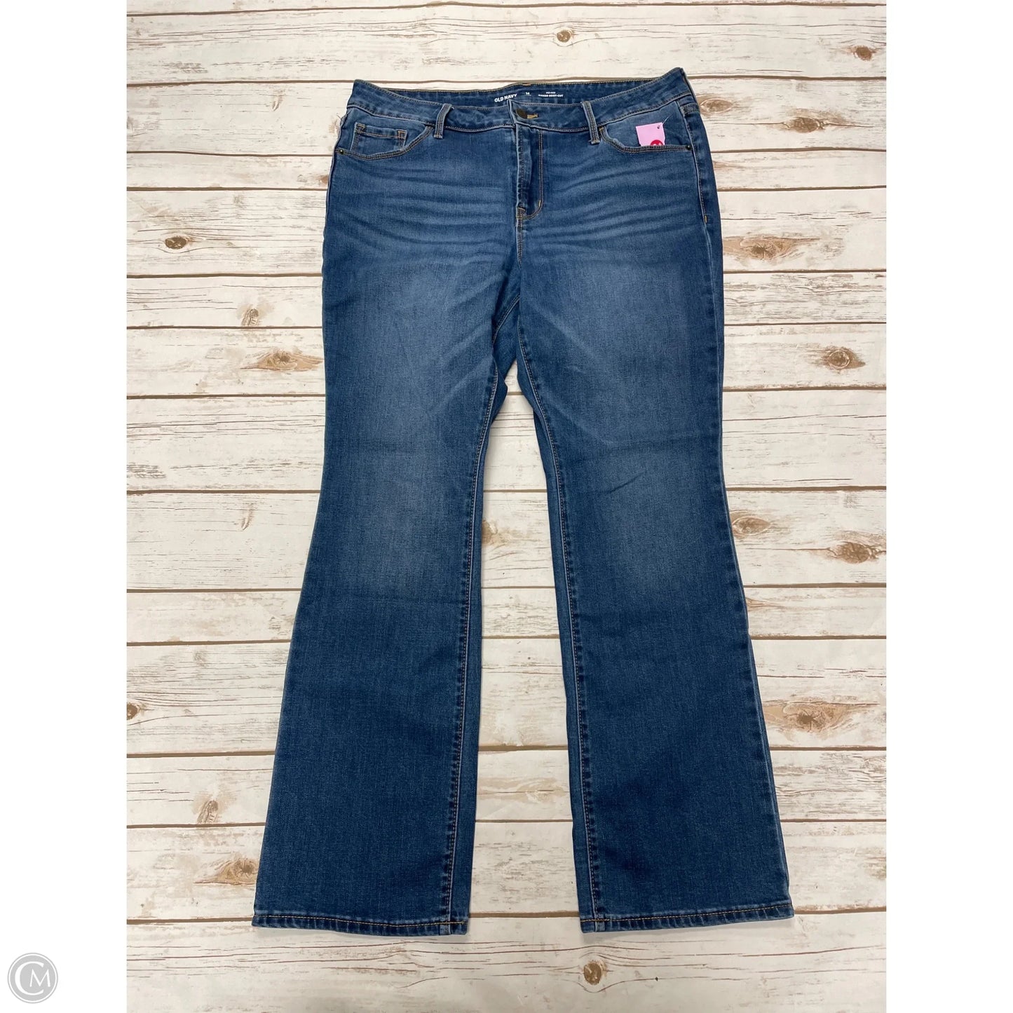 Jeans Boot Cut By Old Navy In Blue Denim, Size: 14