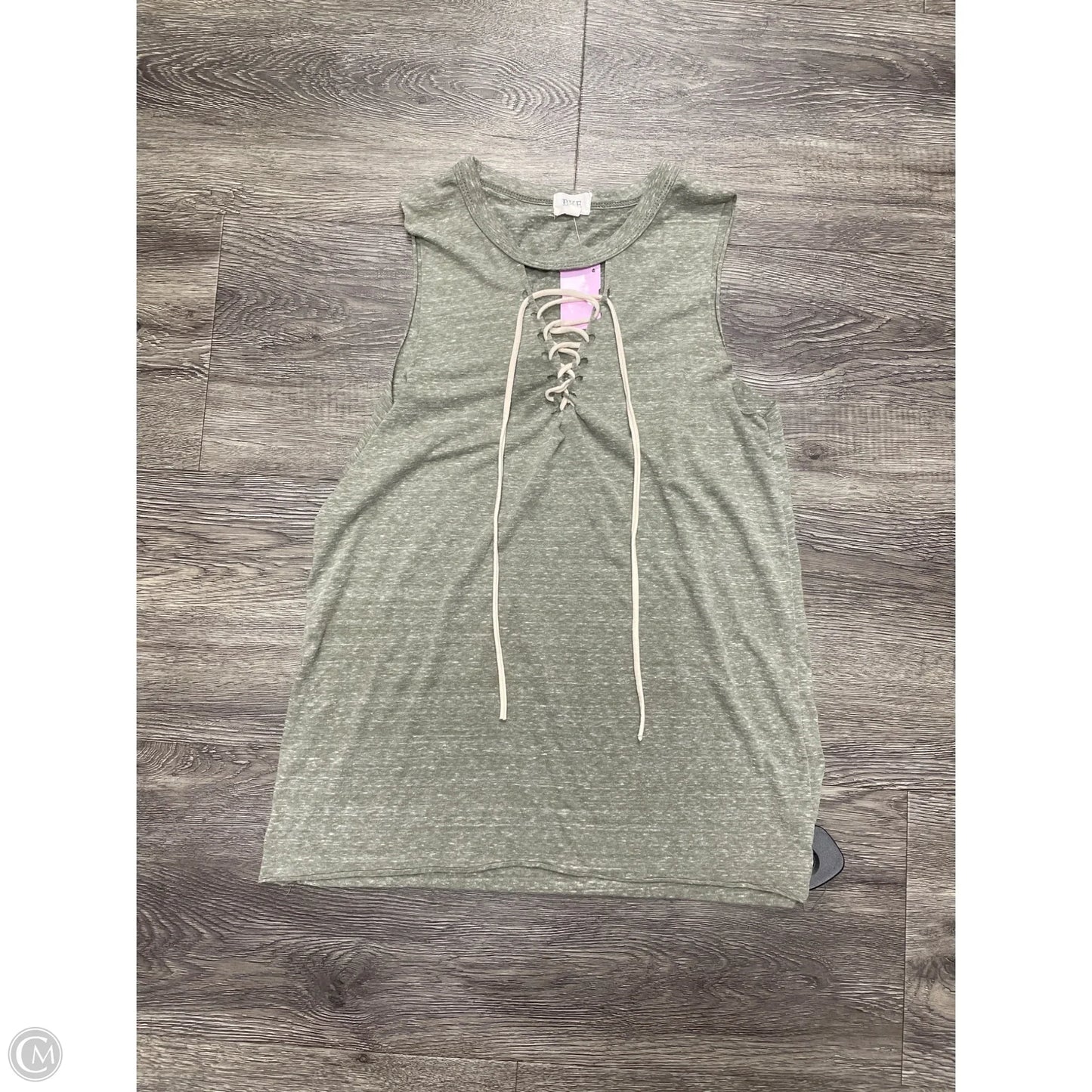 Top Sleeveless By Bke In Green, Size: M