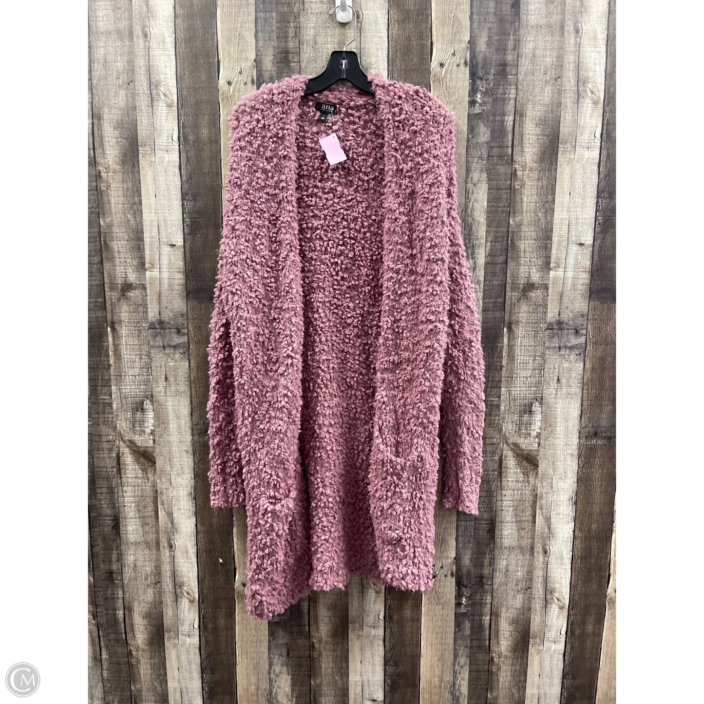 Sweater Cardigan By Ana In Purple, Size: L