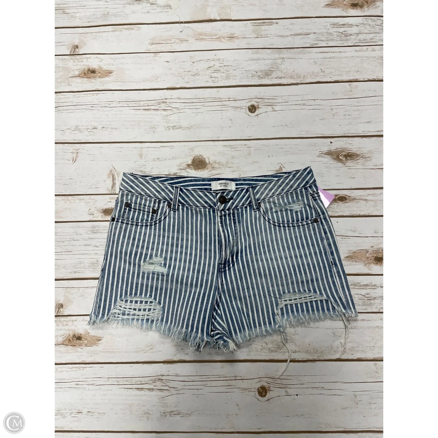 Shorts By Forever 21 In Blue Denim, Size: M