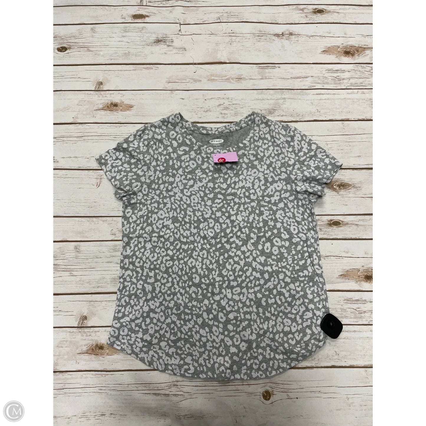 Top Short Sleeve By Old Navy In Animal Print, Size: S