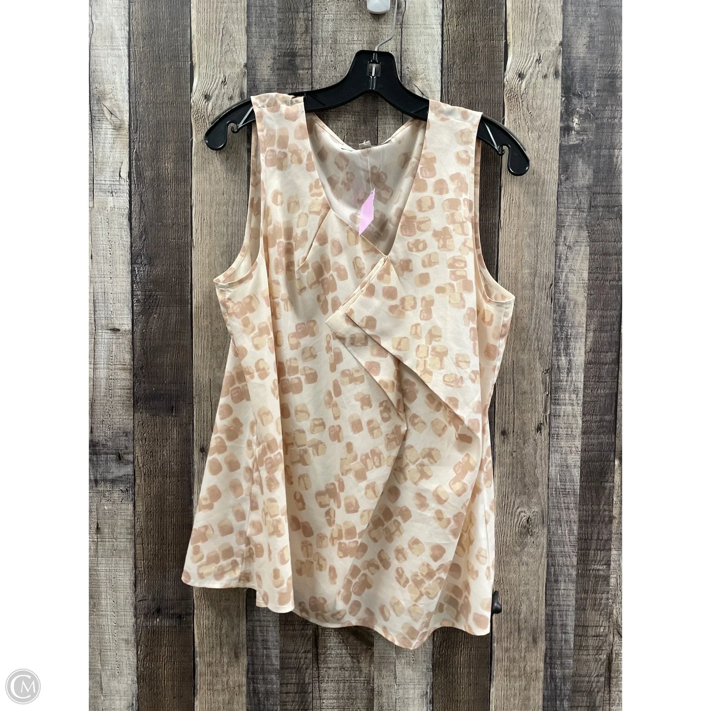 Top Sleeveless By Loft In Beige, Size: Xl