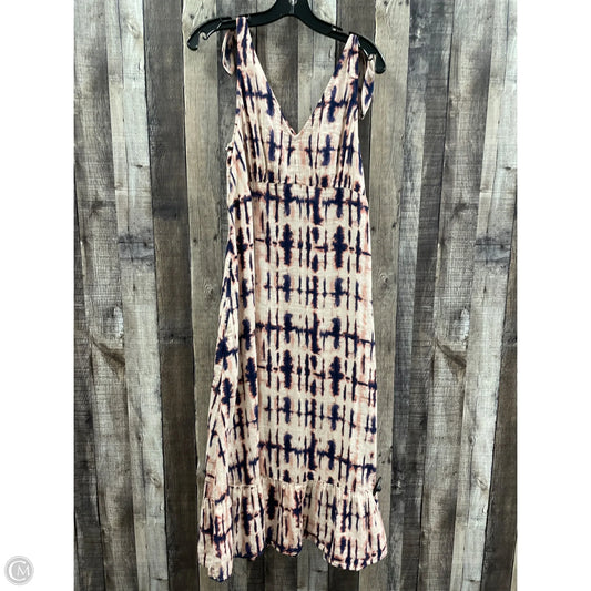 Dress Casual Maxi By Time And Tru In Tie Dye Print, Size: M