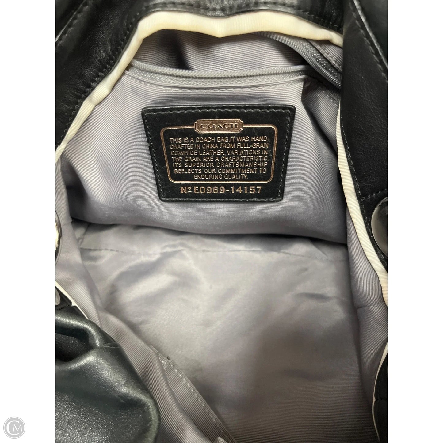 Handbag Designer By Coach, Size: Medium