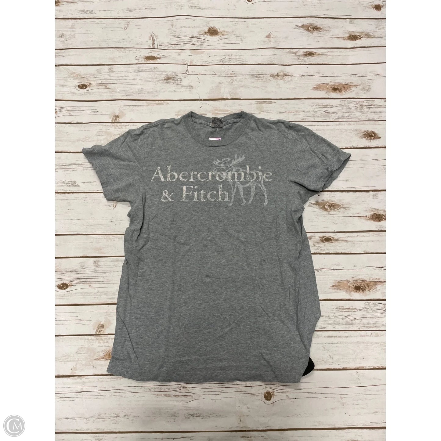Top Short Sleeve Basic By Abercrombie And Fitch In Grey, Size: L