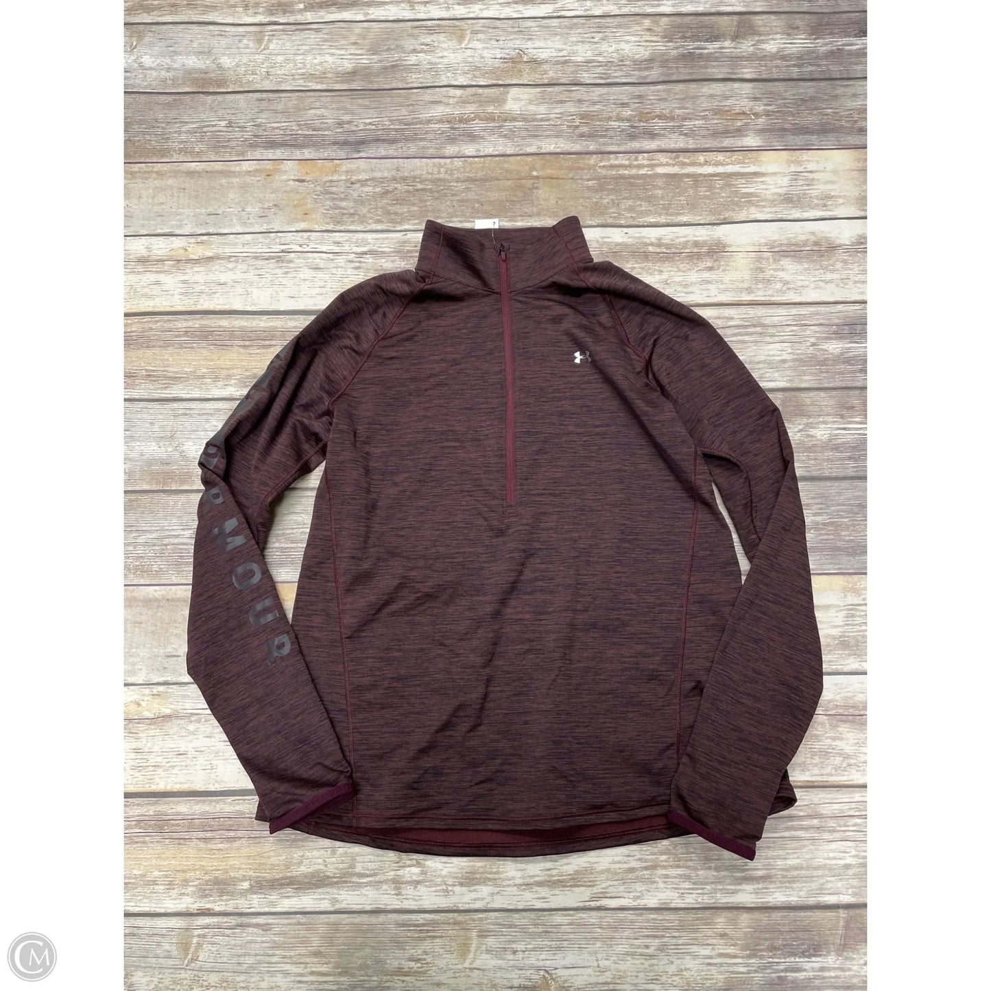 Athletic Jacket By Under Armour In Maroon, Size: Xl