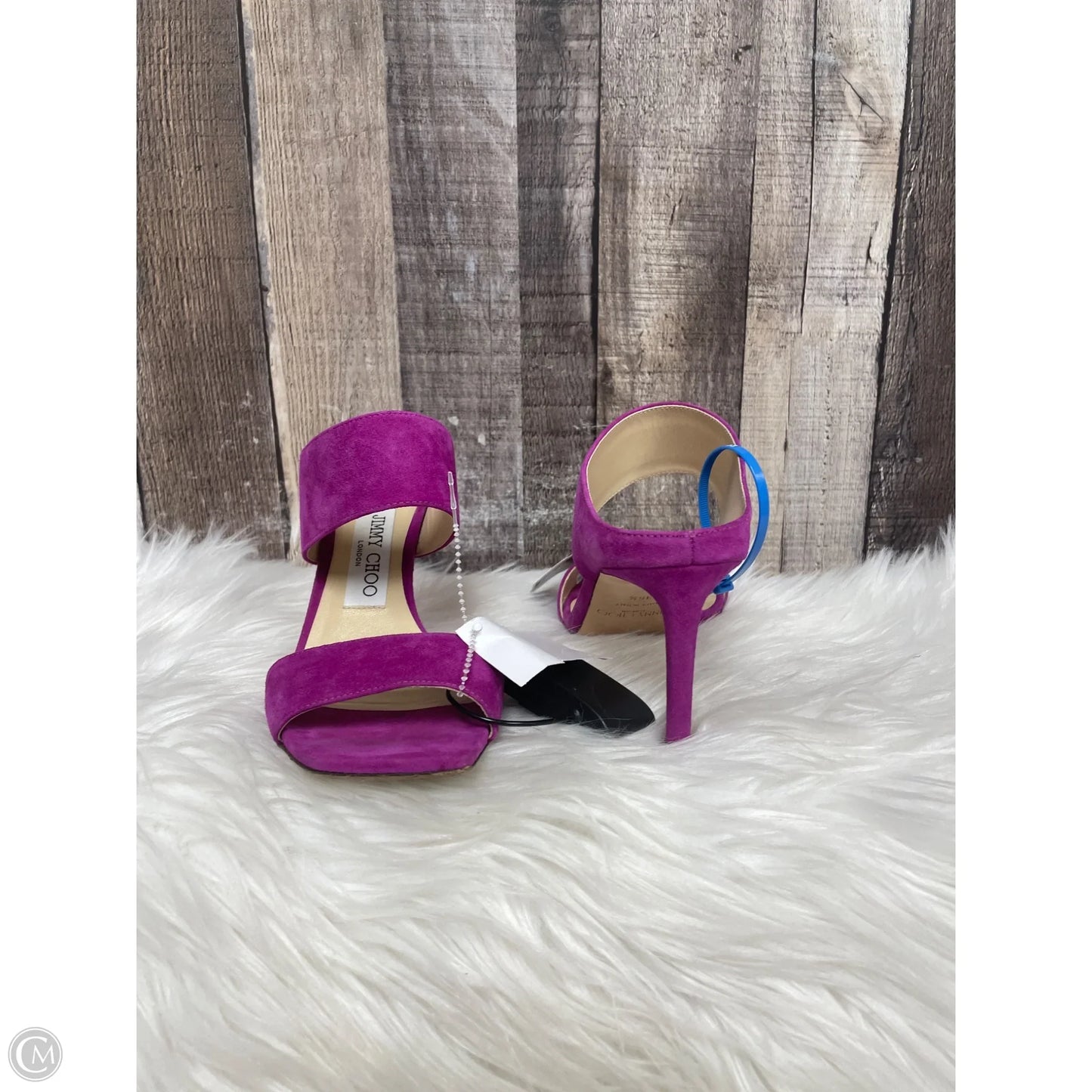 Sandals Luxury Designer By Jimmy Choo In Pink, Size: 6.5