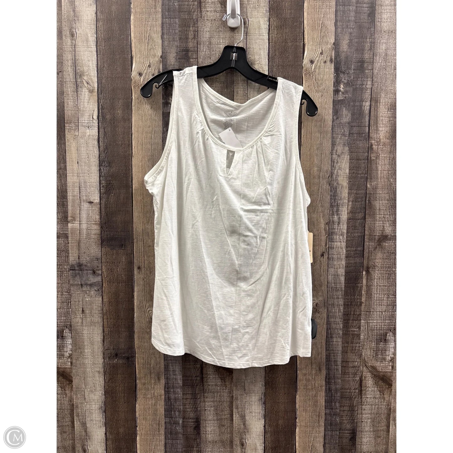 Top Sleeveless By St Johns Bay In White, Size: Xl