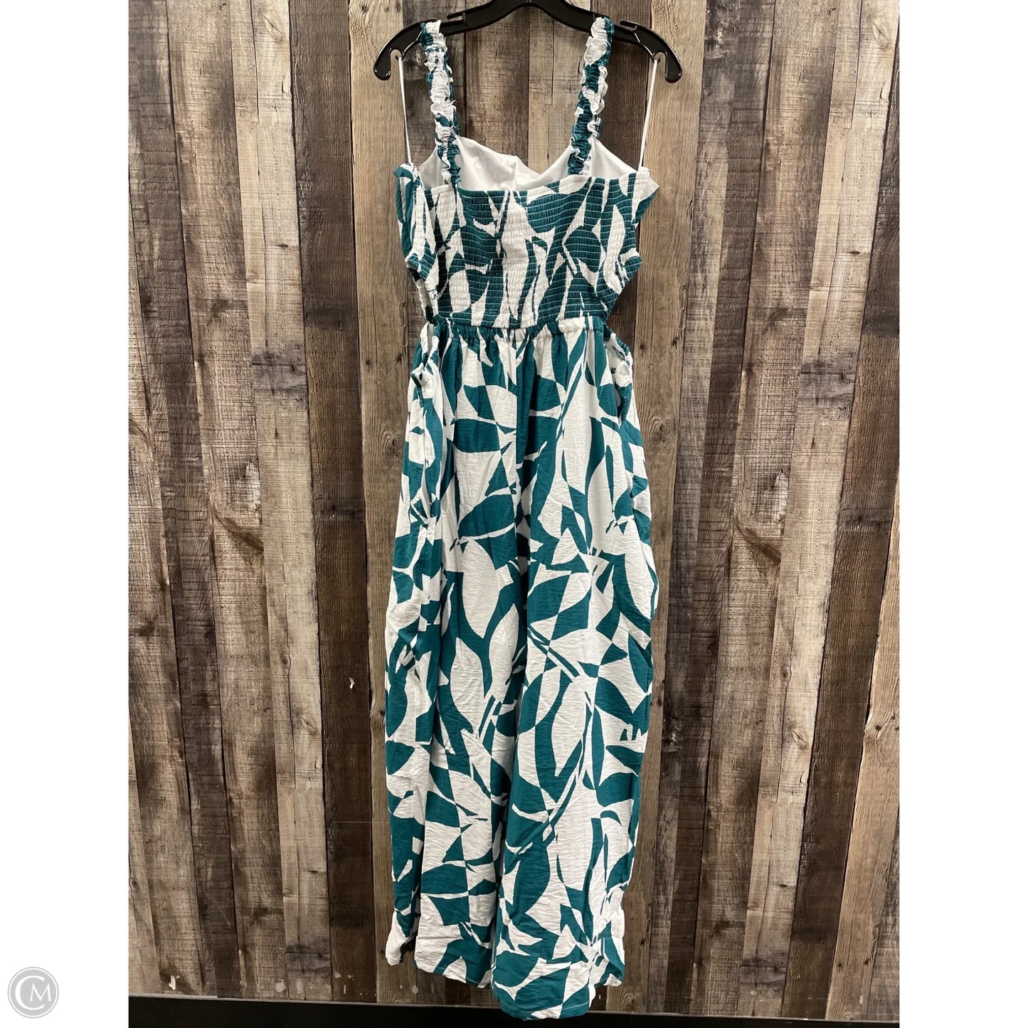 Jumpsuit By Maurices In Green & White, Size: 1x