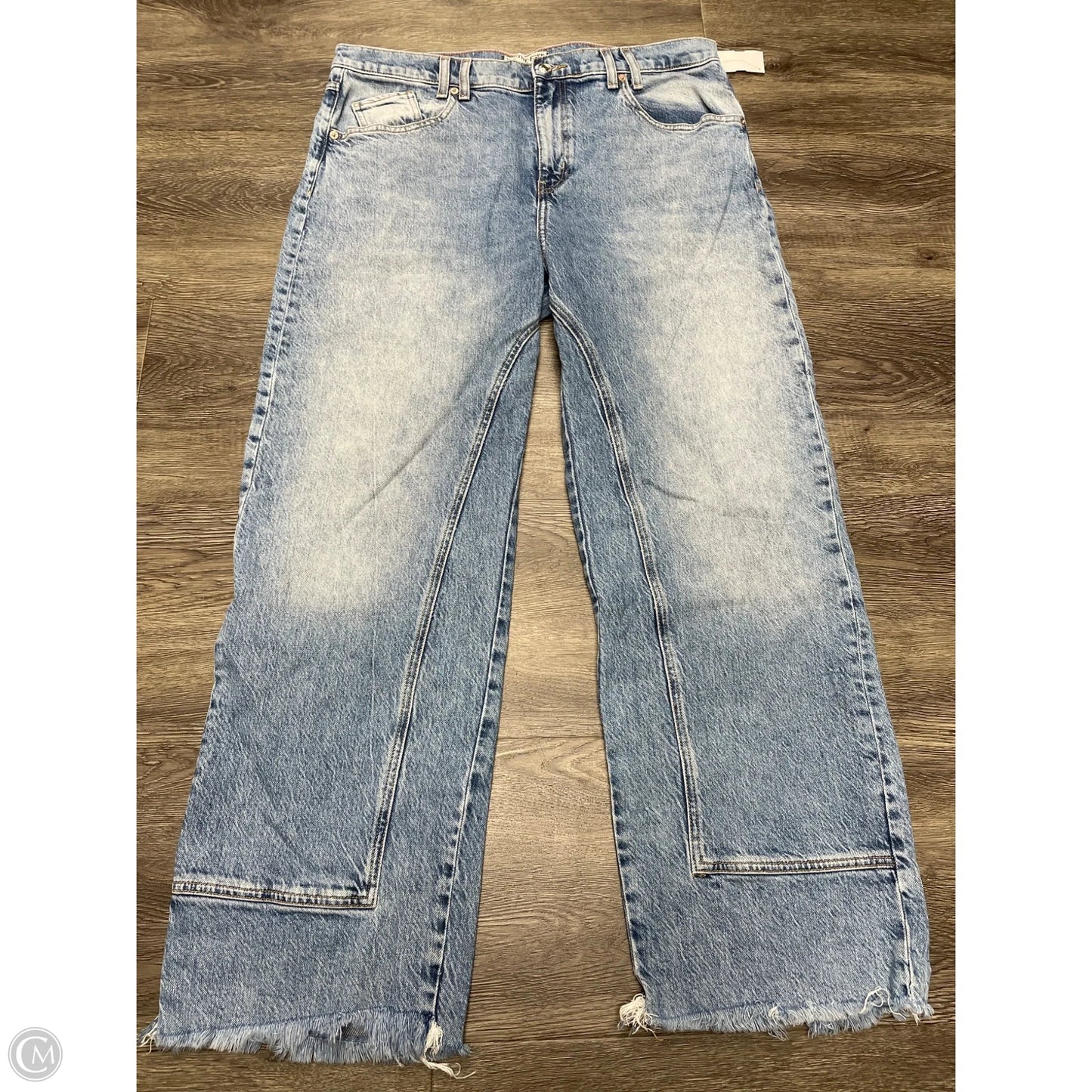 Jeans Wide Leg By We The Free In Blue Denim, Size: 14