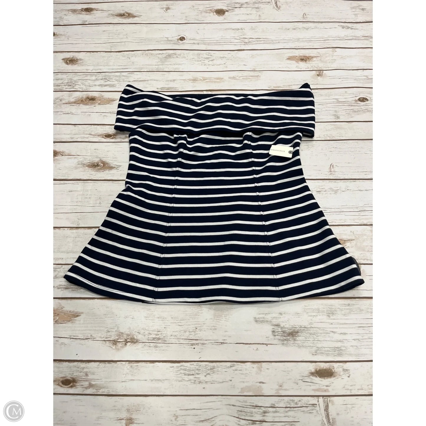 Top Sleeveless By Anthropologie In Striped Pattern, Size: M