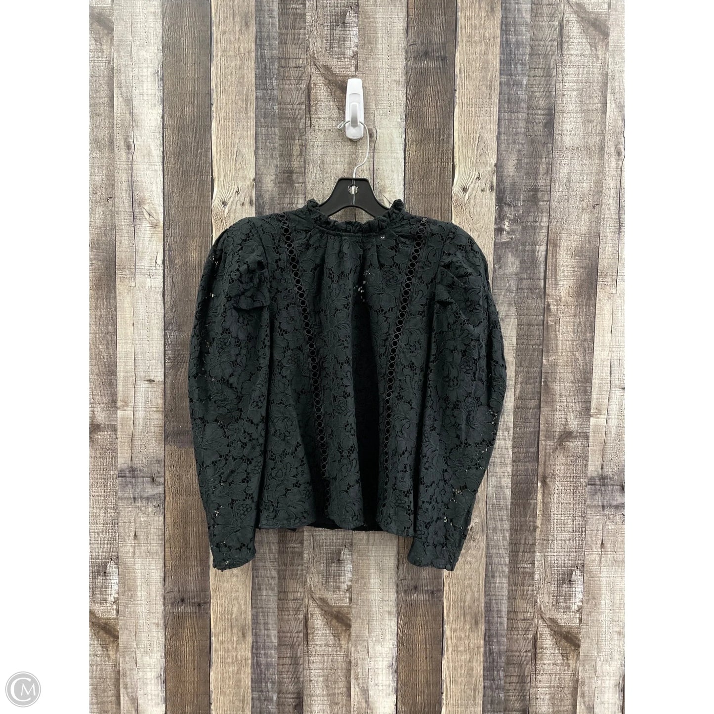 Top Long Sleeve By Express In Black, Size: S