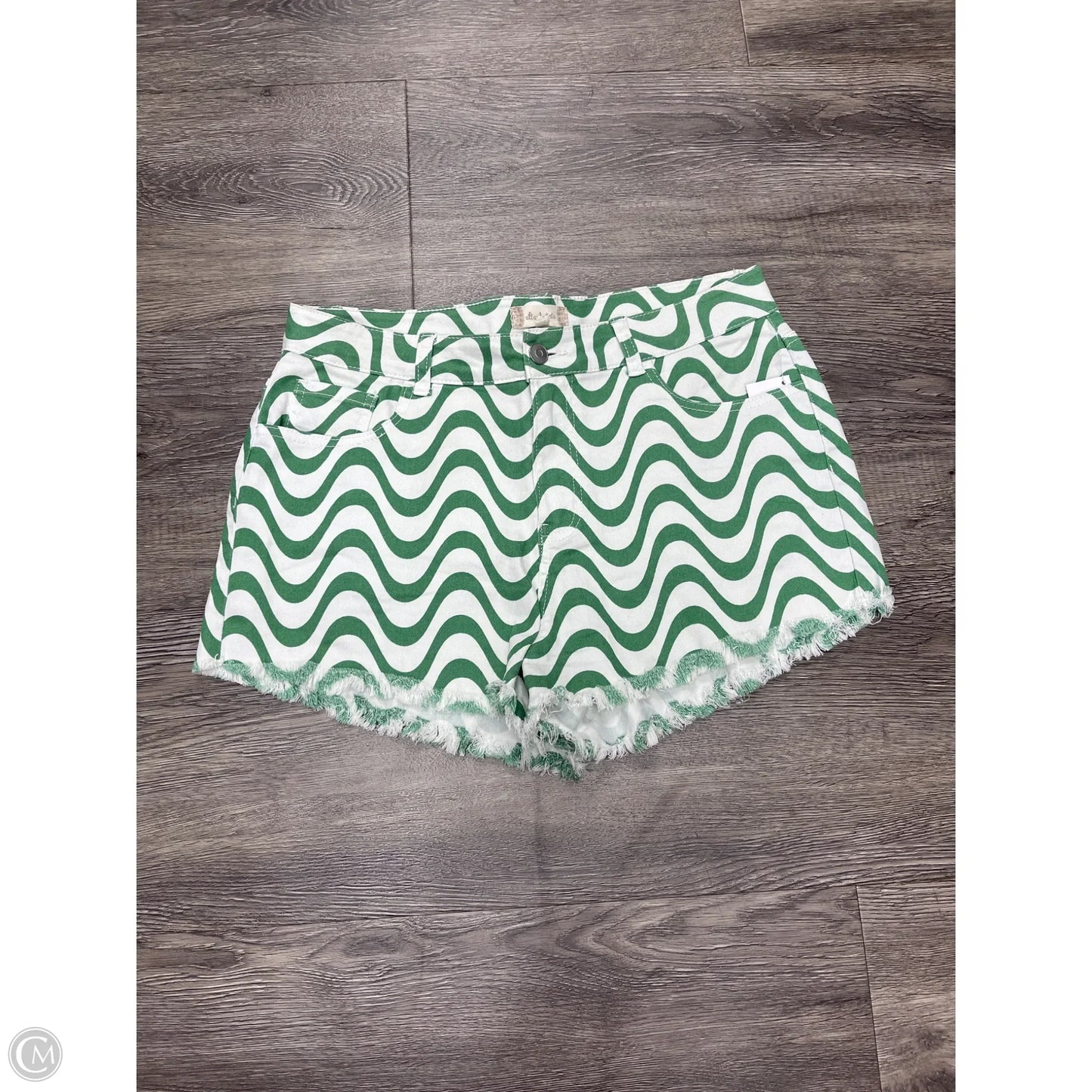 Shorts By Altard State In Green & White, Size: L