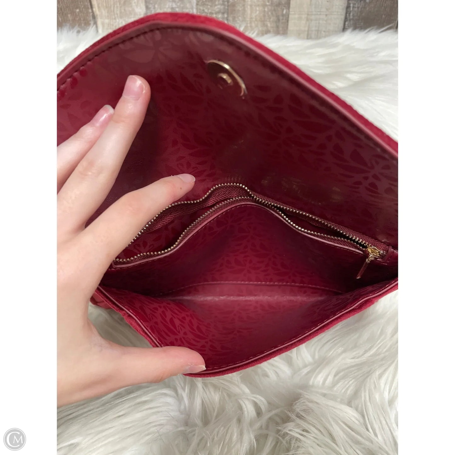 Clutch Designer By Swarovski, Size: Medium