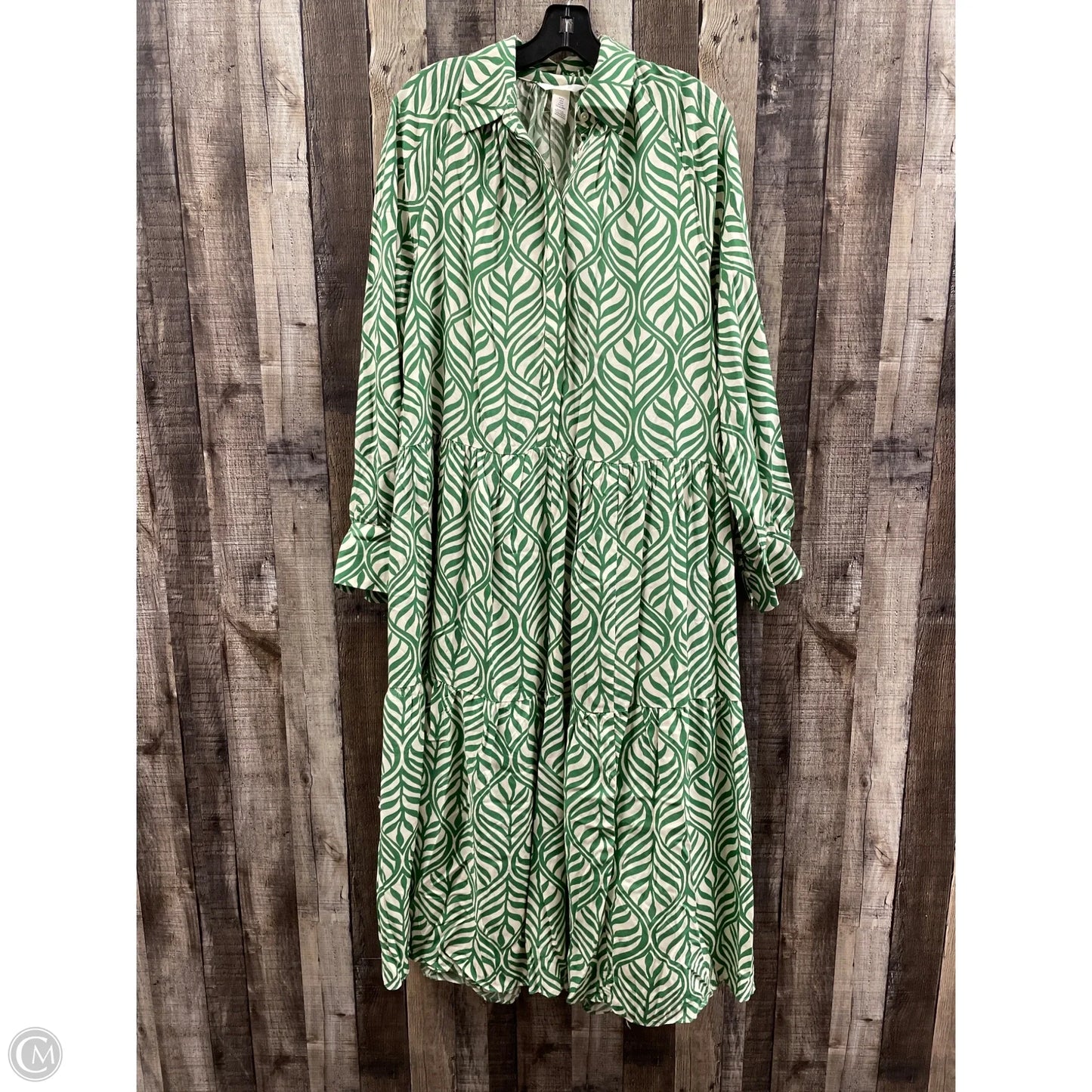 Dress Casual Maxi By H&m In Green, Size: S
