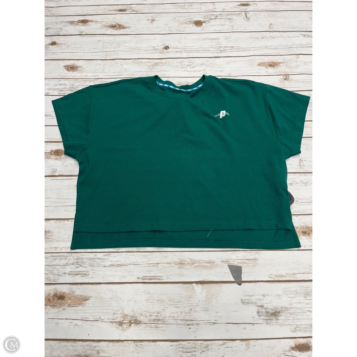 Athletic Top Short Sleeve By Cmb In Green, Size: Xxl