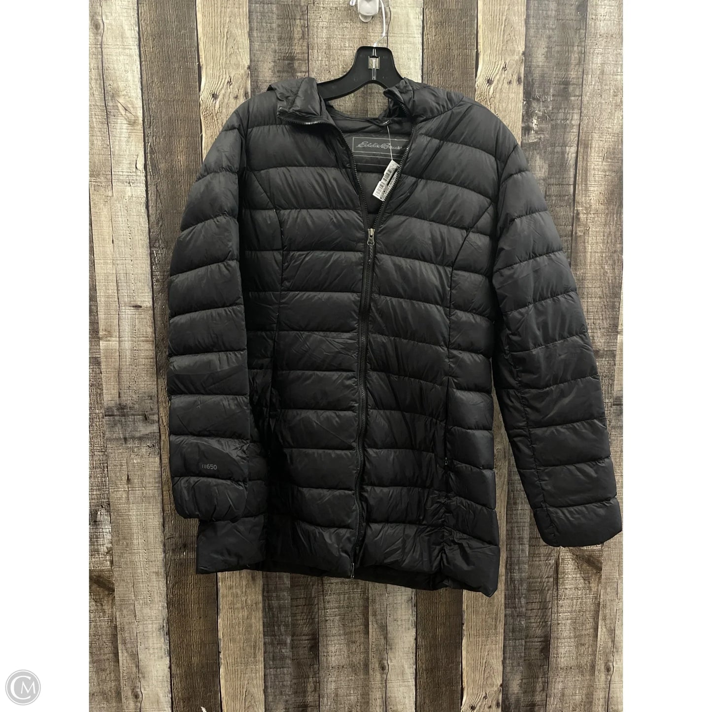 Coat Puffer & Quilted By Eddie Bauer In Black, Size: S