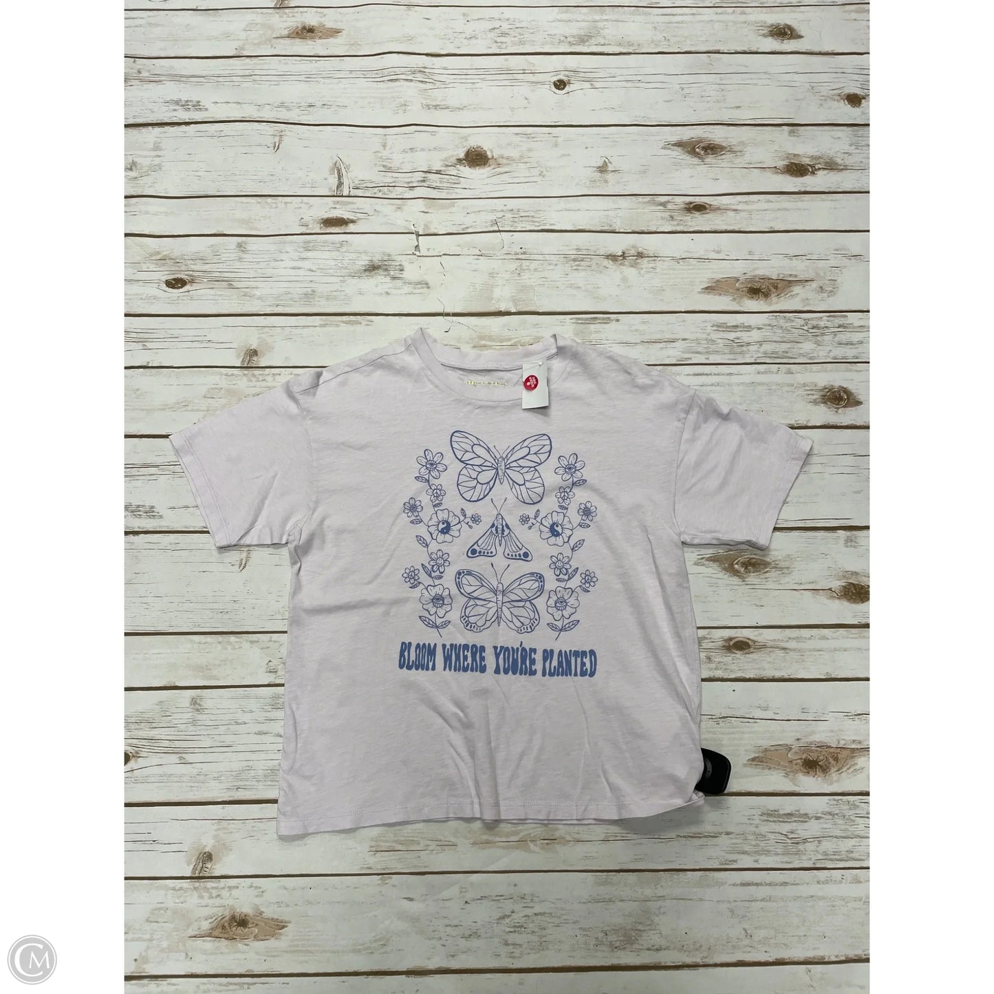 Top Short Sleeve By American Eagle In Purple, Size: Xs