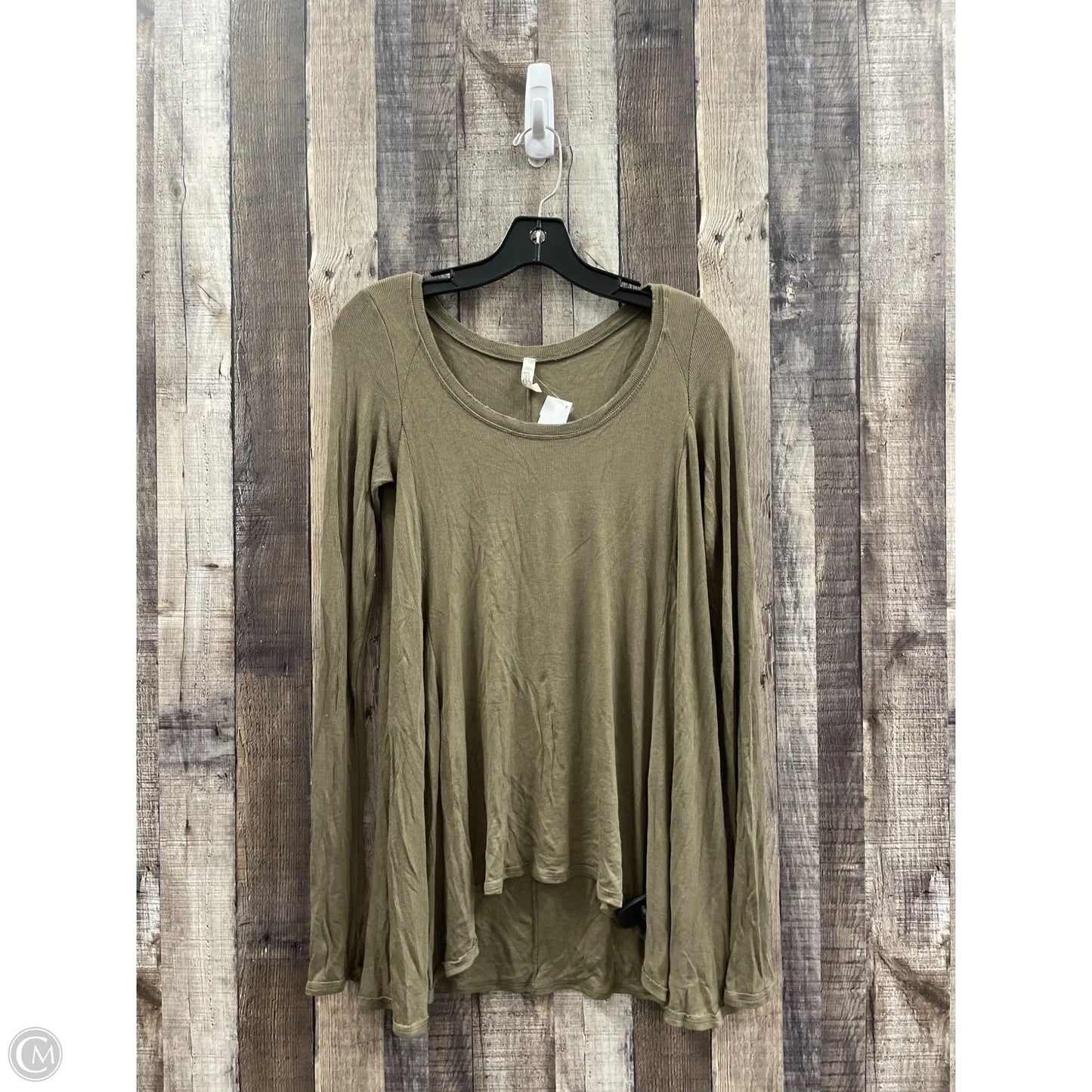 Top Long Sleeve By Free People In Green, Size: S