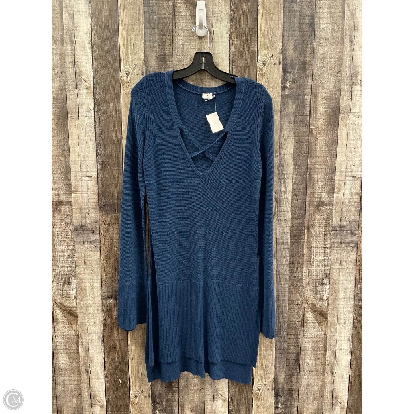 Dress Long Sleeve By Free People In Blue, Size: M