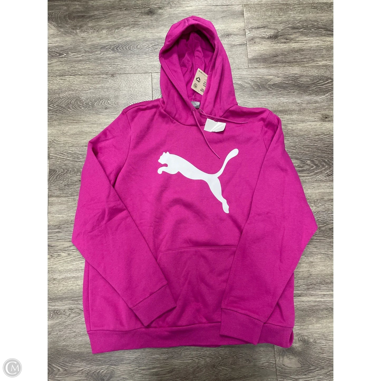 Athletic Sweatshirt Hoodie By Puma In Pink, Size: 3x