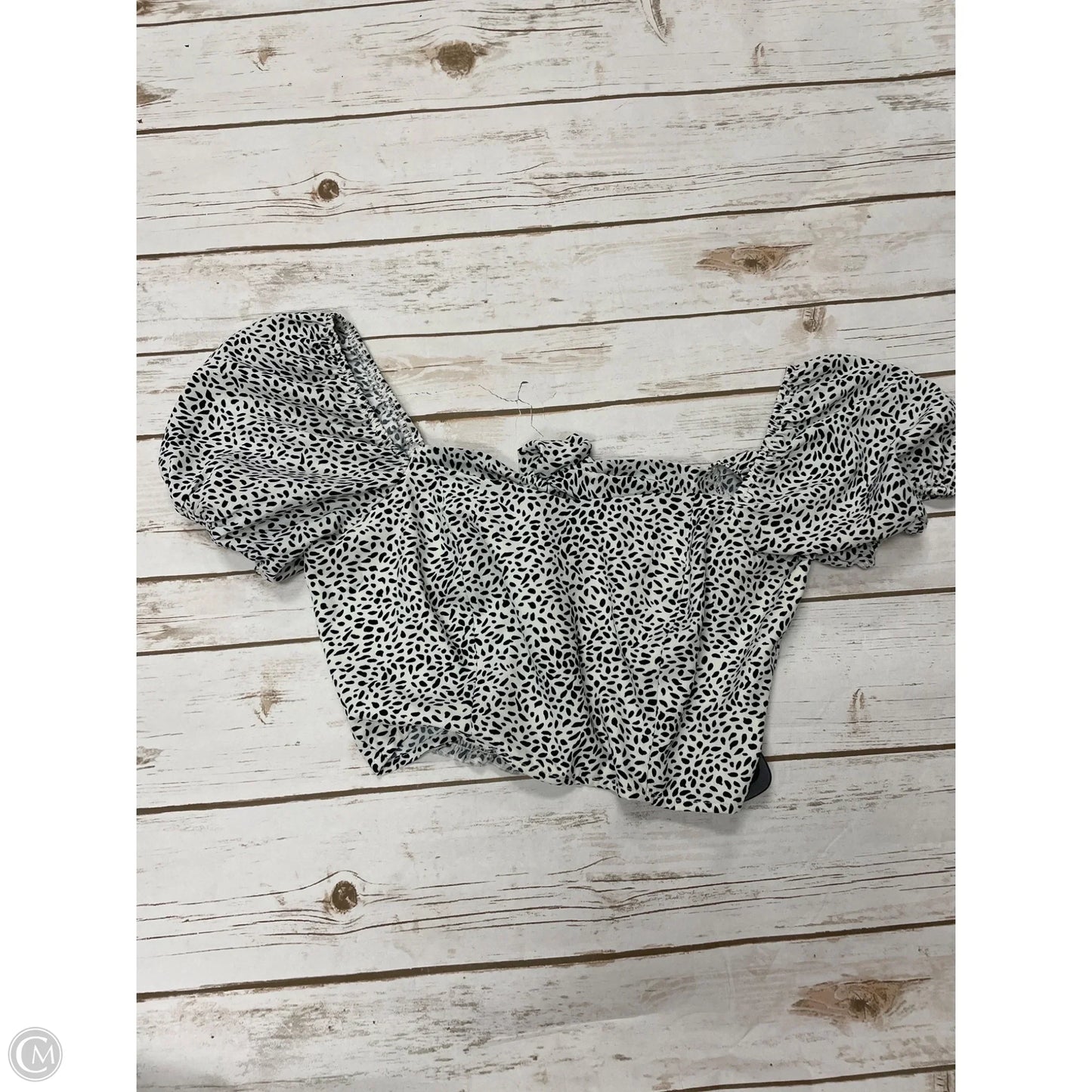 Top Short Sleeve By Altard State In Polkadot Pattern, Size: M