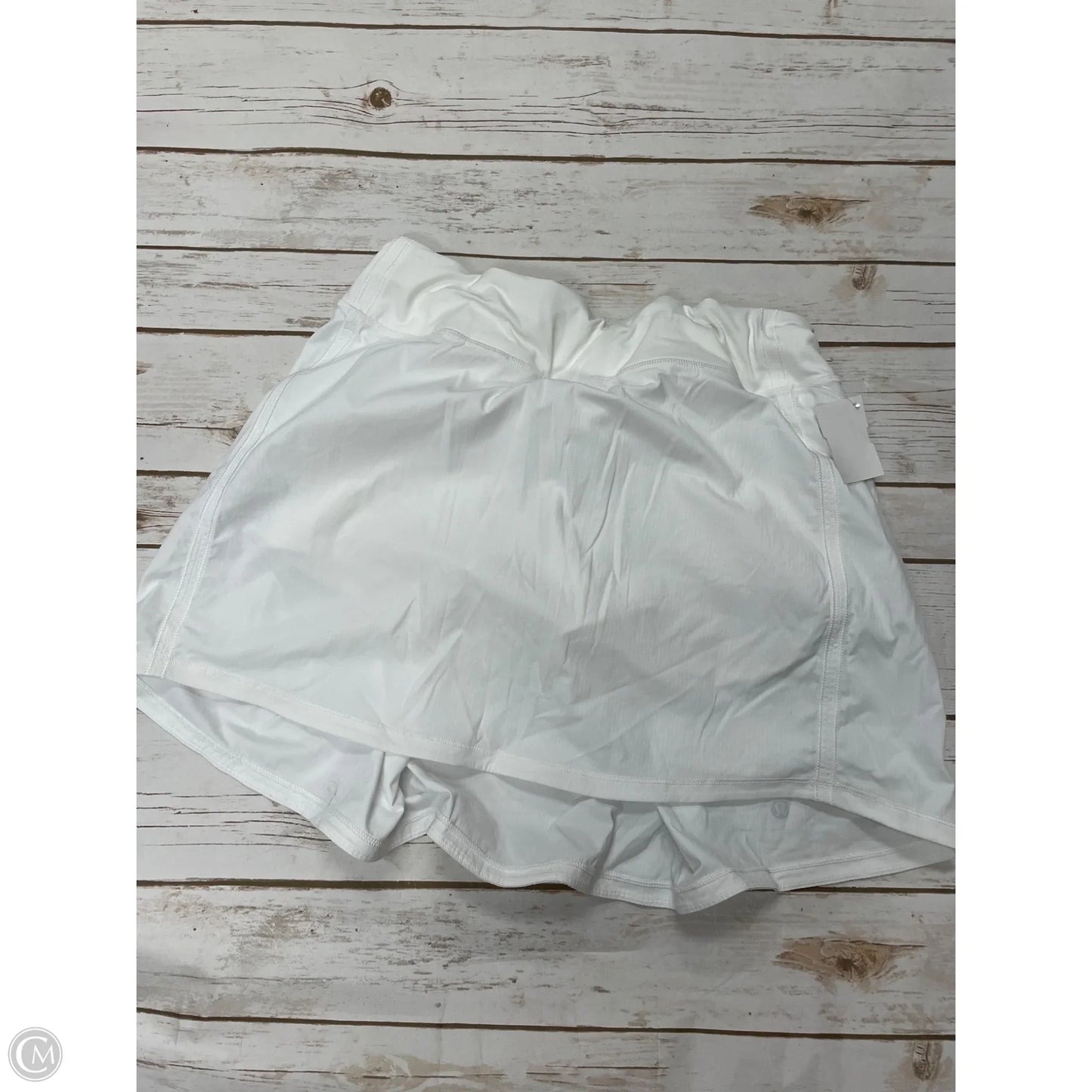 Athletic Skort By Lululemon In White, Size: 8