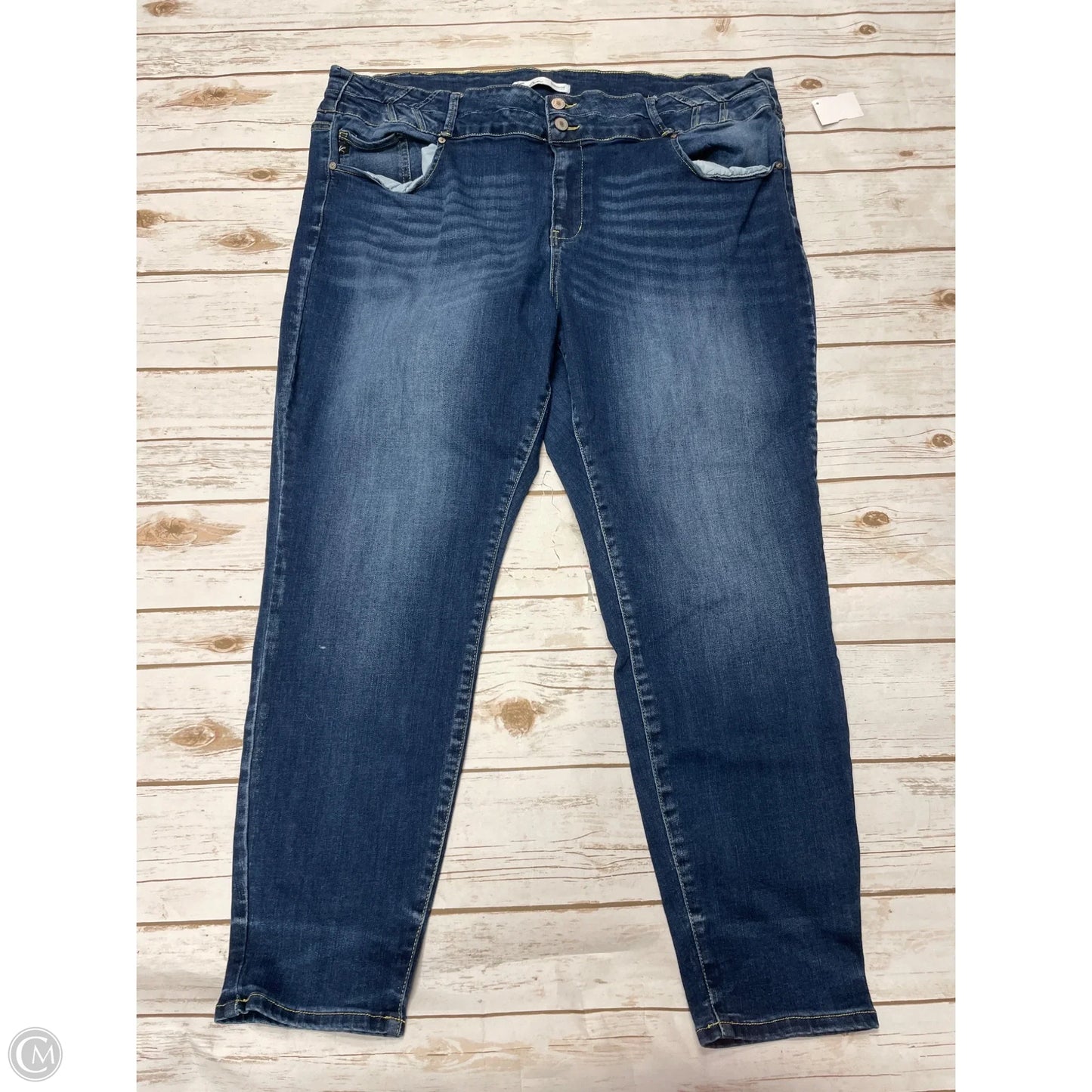 Jeans Skinny By Kancan In Blue Denim, Size: 24