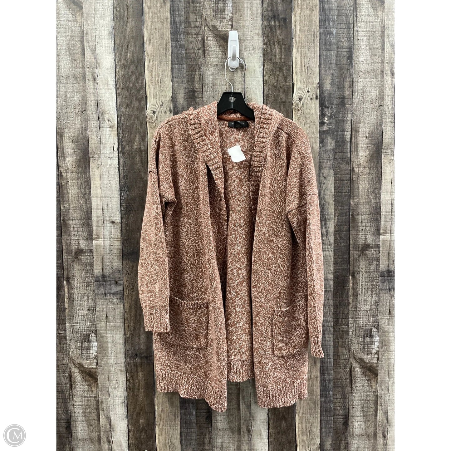 Sweater Cardigan By Tahari By Arthur Levine In Brown, Size: Xl