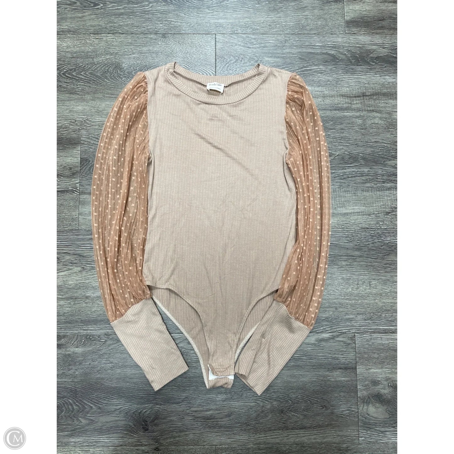 Bodysuit By Peach Love Cream California In Beige, Size: L