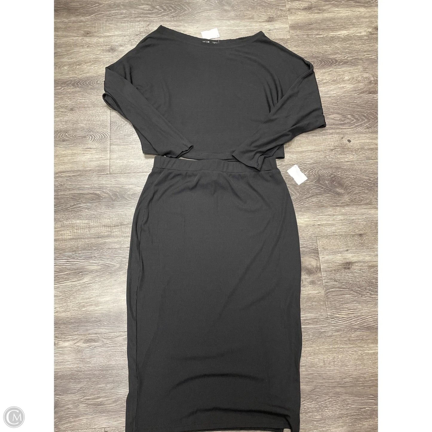 Skirt Set 2pc By Cme In Black, Size: L