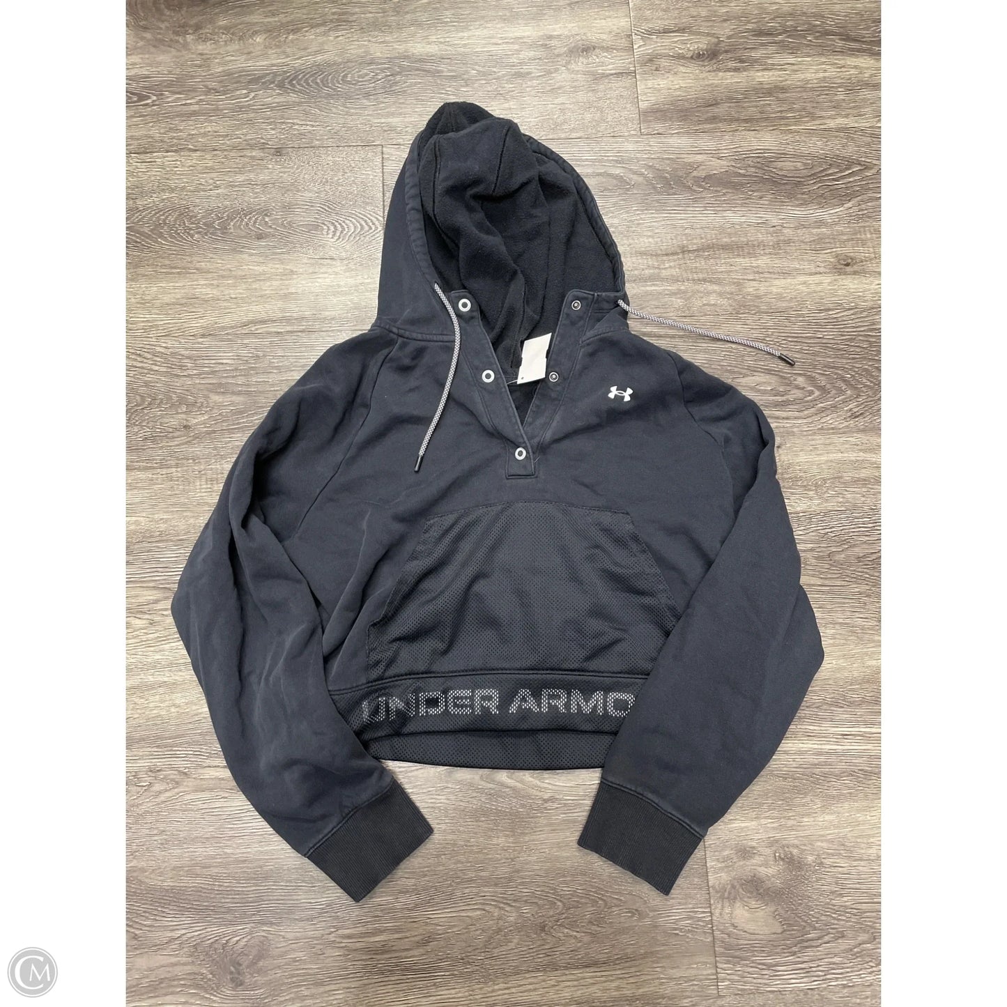 Athletic Jacket By Under Armour In Black, Size: M