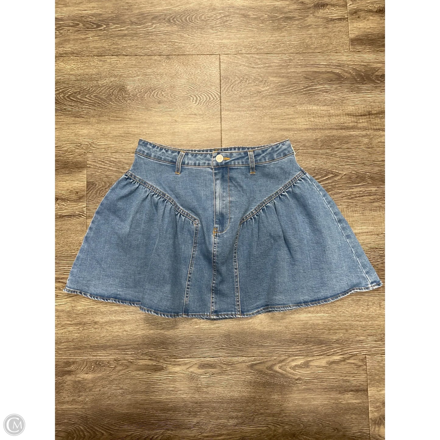 Skirt Mini & Short By Lulus In Blue Denim, Size: S