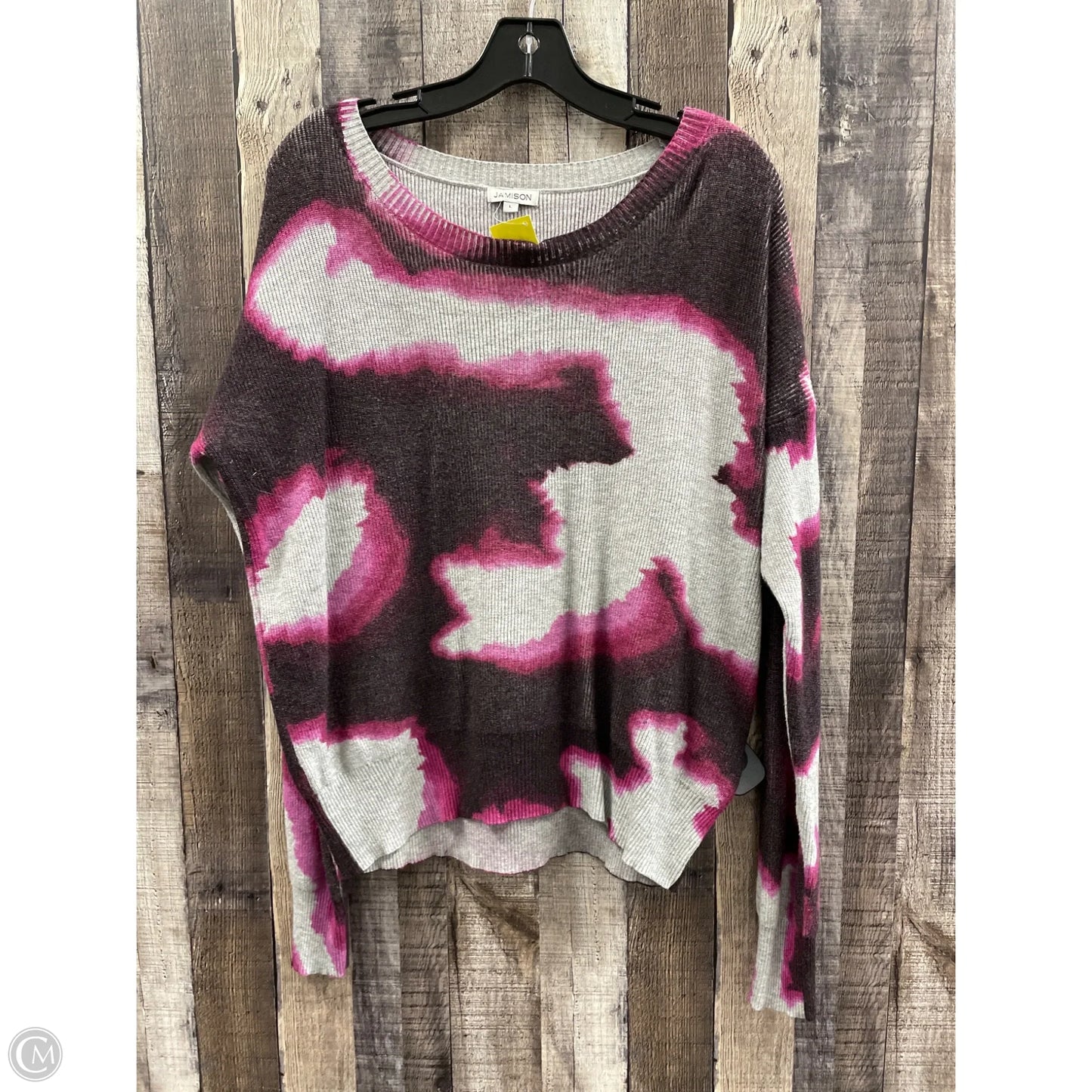 Sweater By Cme In Tie Dye Print, Size: L
