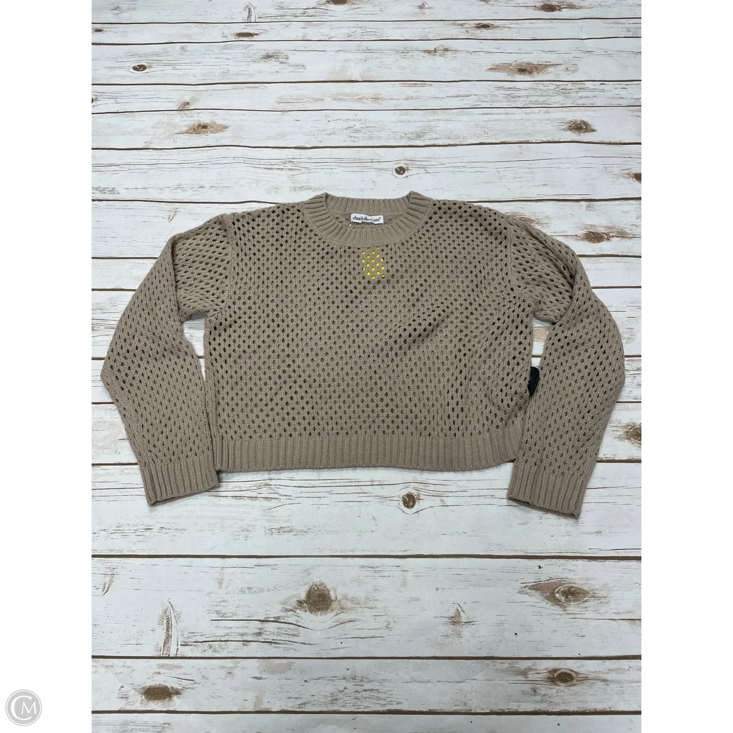 Sweater By Charlotte Russe In Tan, Size: S