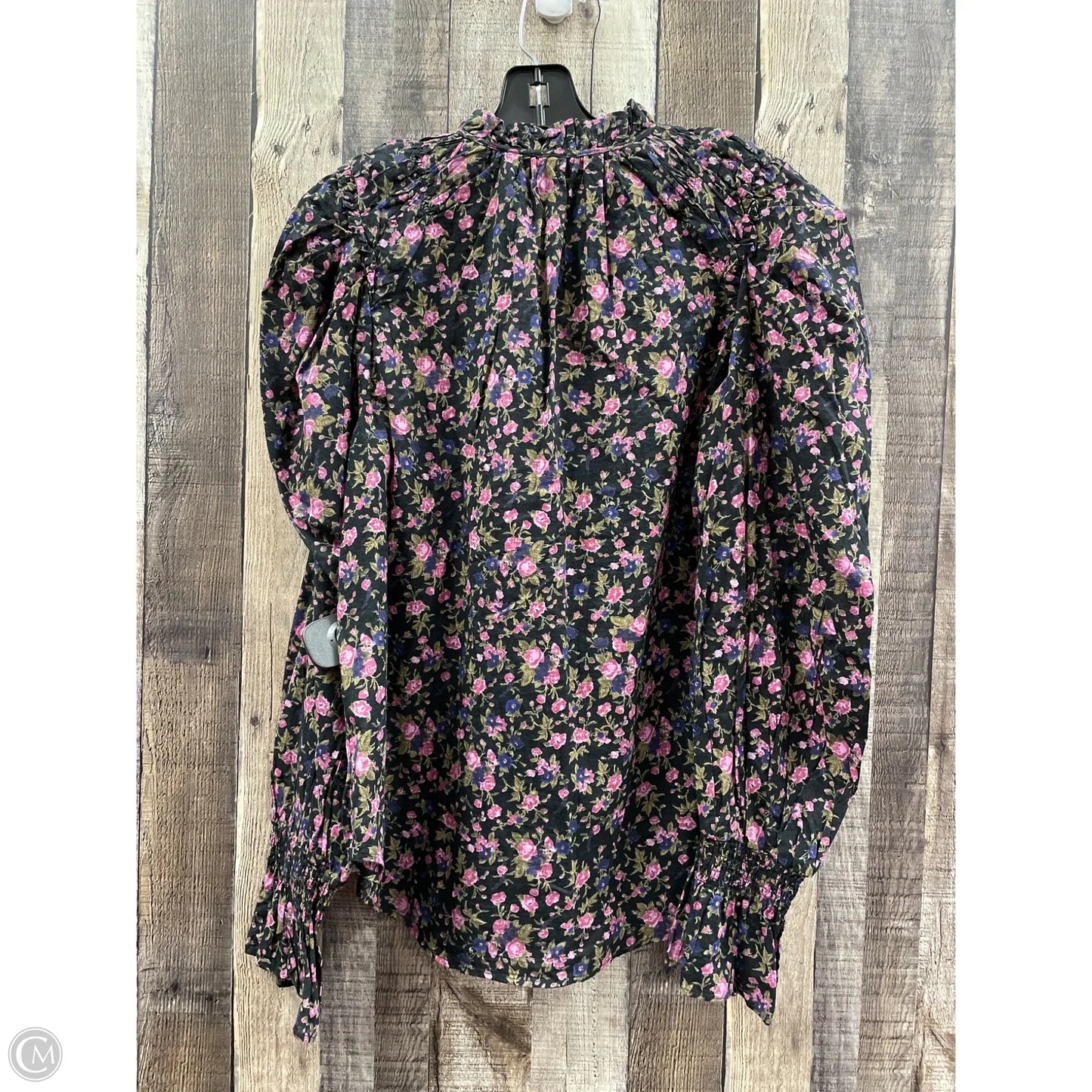 Top Long Sleeve By Free People In Floral Print, Size: S