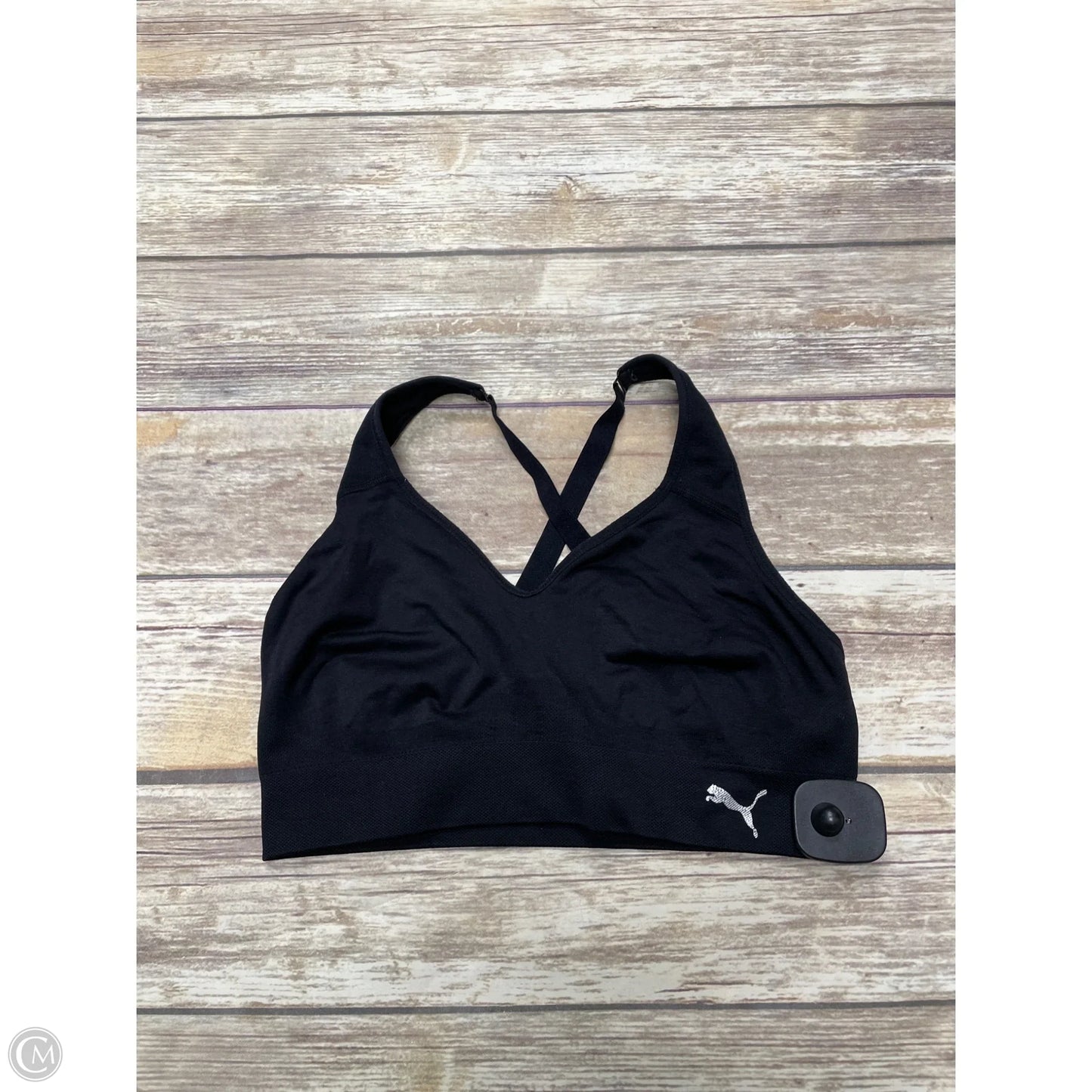 Athletic Bra By Puma In Black, Size: M