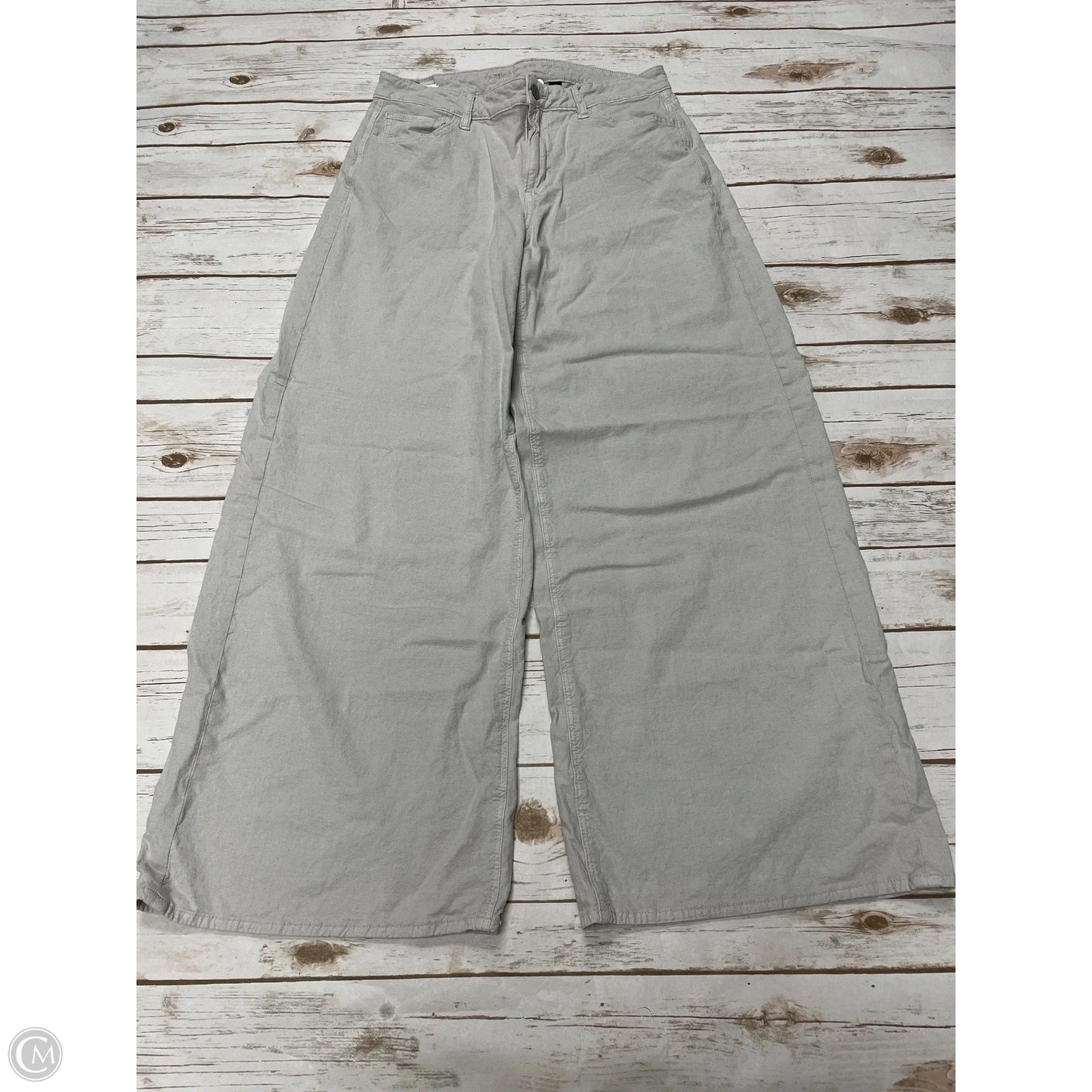 Pants Wide Leg By American Eagle In Tan, Size: 4