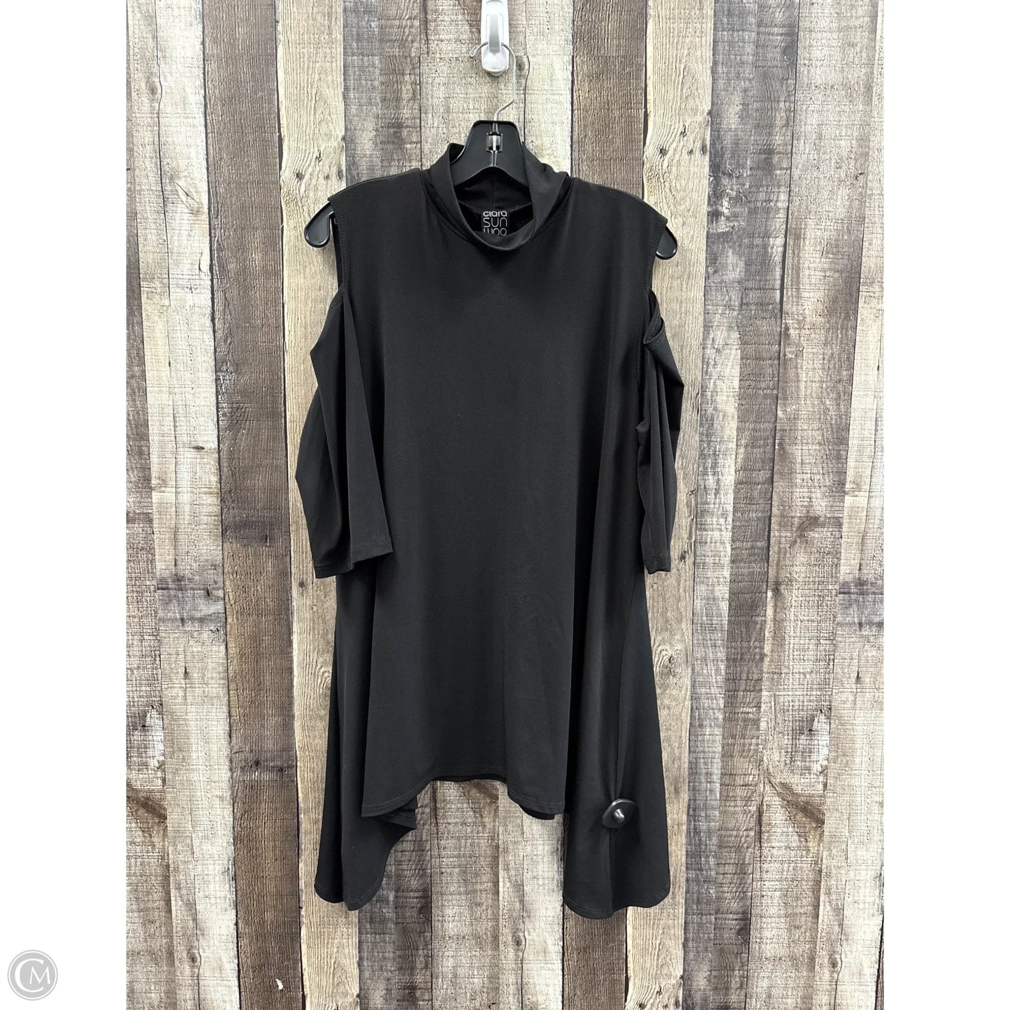 Top Long Sleeve By Clara Sun Woo In Black, Size: L