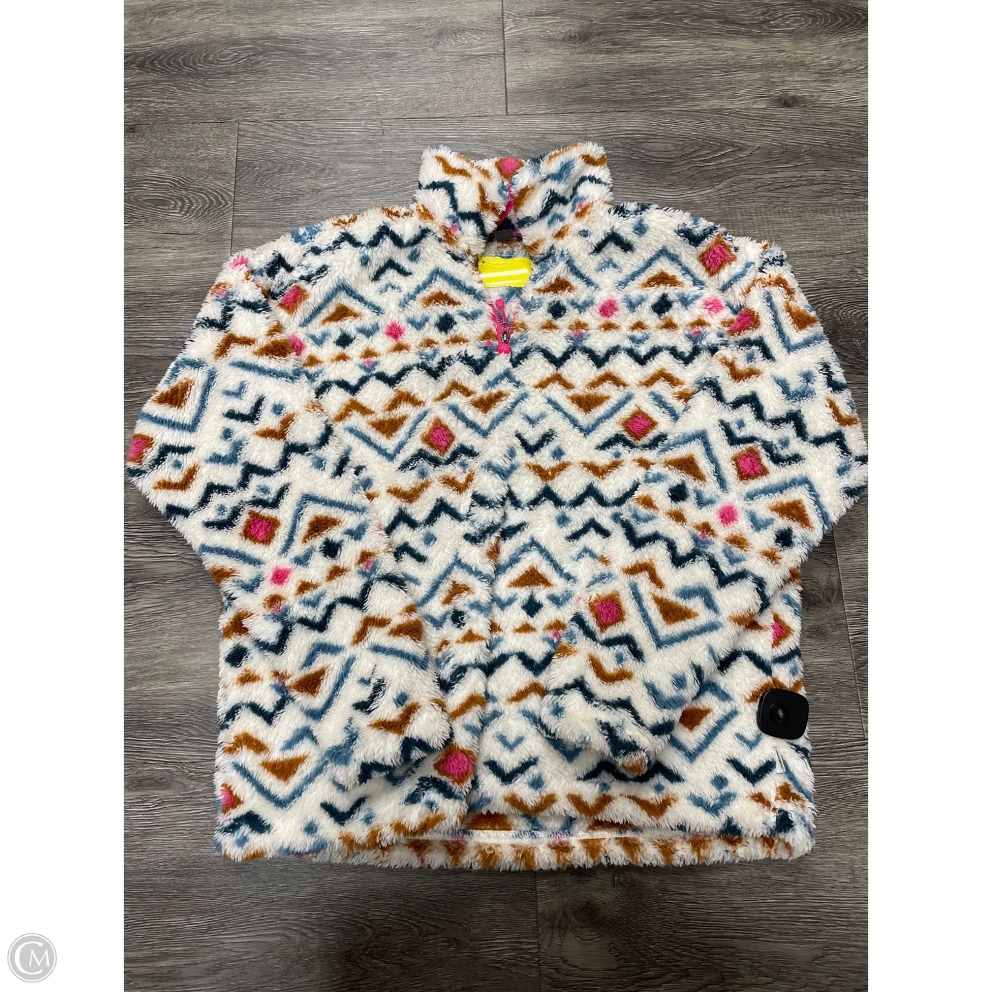 Jacket Fleece By Eddie Bauer In Multi-colored, Size: L