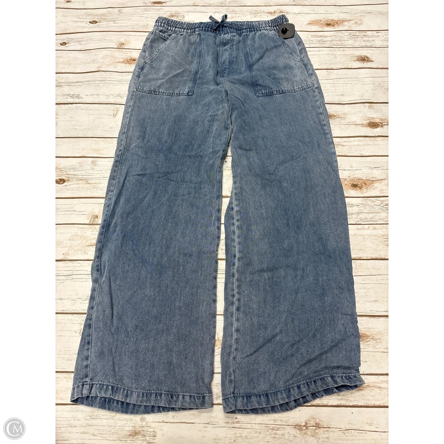 Jeans Wide Leg By Thread And Supply In Blue Denim, Size: L