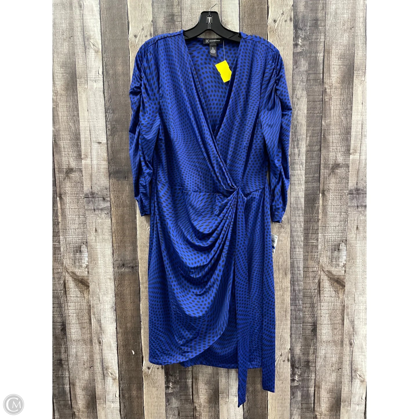 Dress Casual Midi By Inc In Polkadot Pattern, Size: Xl